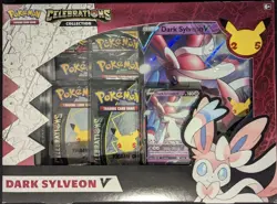 Pokemon TCG: Celebrations Dark Sylveon V Collection Box 5 Total Shipped 820650851773 - Image 1