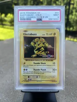 2016 Pokemon XY Evolutions Electabuzz Holo Cosmos Toys R Us Exclusive PSA 9 MINT - Image 1