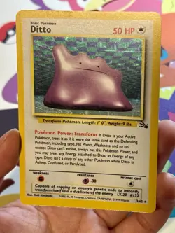 TCG Pokemon English Vintage Ditto 3/62 Fossil Holo - Image 5