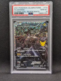 2021 POKEMON CELEBRATIONS CLASSIC COLLECTION #114 FULL ART/ZEKROM PSA 10 - Image 1