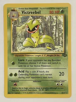 Pokemon TCG Victreebel Non-Holo Rare Jungle Set 30/64 - Image 1