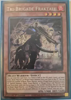 YuGiOh Tri-Brigade Fraktall Secret Rare 1st Edition MP21-EN171 - Image 1