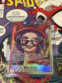One Piece Card Game Belo Betty Alternate Art OP05-002 Leader NM English - Image 1