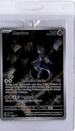 MEWTWO SVP 052 Scarlet Violet 151 Promo Illustration MEW Pokemon Card SEALED - Image 1