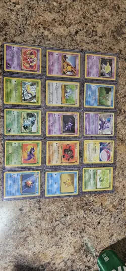 Vintage Pokemon 15 Card Lot Base Set 1999-2000 Base Set 2 Fossil Excellent Cond - Image 2