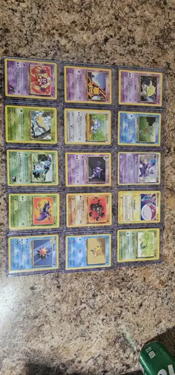 Vintage Pokemon 15 Card Lot Base Set 1999-2000 Base Set 2 Fossil Excellent Cond - Image 3