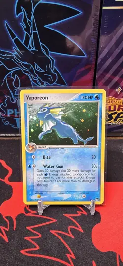 Vaporeon 6/17 Holo Rare POP Series 3 Pokemon Card NM - Image 1