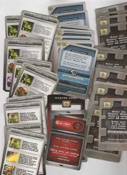 Lot #0252. 90 Chaotic Master codes/ Game Tips/ Parasite Tokens cards. - Image 1