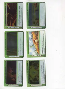 Lot #0151. 6 Chaotic Location Rare cards. with Copper Foil Letters - Image 1
