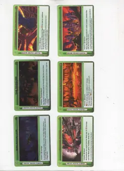 Lot #0155. 6 Chaotic Location Rare cards. with Copper Foil Letters - Image 1