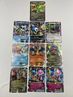 Lot Of 10 Jumbo Pokemon Cards Charizard, Mega, XY Evolutions - Image 1