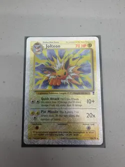 Jolteon Legendary Collection Reverse Holo Rare Vintage Pokemon Card 14/110 - Image 1