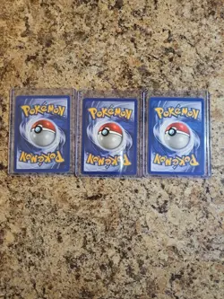 Pokemon TCG 1999 3 Card Set Base Set Base Set 2 Bulbasaur Charmander Squirtle EX - Image 5