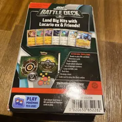 New In Box Pokemon TCG Lucario ex Battle Deck Factory Sealed 60 Cards - Image 2