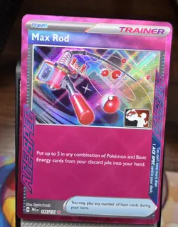 Max Rod 116/131 Prize Pack Series Card Holo Series 7 Stamped Play Pokemon TCG - Image 1