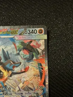 Mega Lucario ex - 179/132 ME01: Mega Evolution NM Pokemon Card TCG - Image 4