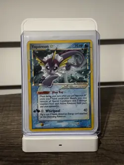Pokemon Vaporeon Gold Star EX Power Keepers Card 102/108 Ungraded - Image 1