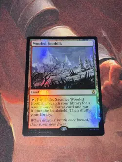 Wooded Foothills X1 Mtg Khans Of Tarkir Nm Foil - Image 1