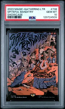 2023 MTG THE LORD OF THE RINGS: TALES OF MIDDLE-EARTH SPITEFUL BANDITRY PSA 10 - Image 1