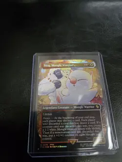 Mog, Moogle Warrior (Borderless) (Chocobo Track Foil) Commander: Final... - Image 1