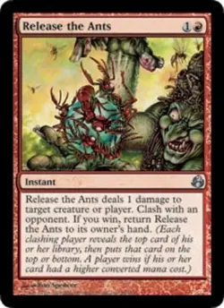 [1x] Release the Ants - Foil Slight Play, English Morningtide MTG Magic - Image 1