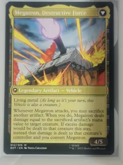 Megatron, Tyrant NM* Transformers ENGLISH 012/015 mtg -UnltdCards - Image 2