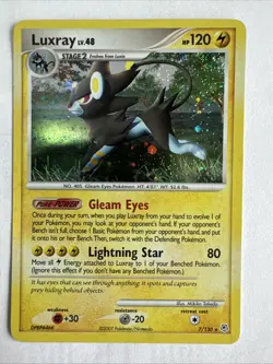 Luxray LV.48 Diamond &Pearl 7/130 Reverse Holo Rare Pokemon - Image 2