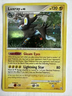 Luxray LV.48 Diamond &Pearl 7/130 Reverse Holo Rare Pokemon - Image 3