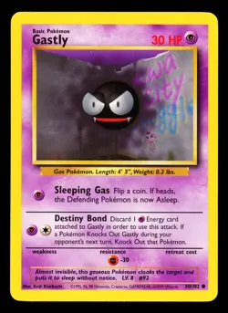 1999 Pokemon Base Set Unlimited Gastly 50/102 NM - Image 1