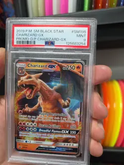 Pokemon TCG Charizard GX Detective Pikachu Promo SM195 PSA 9 MINT Graded Card - Image 5