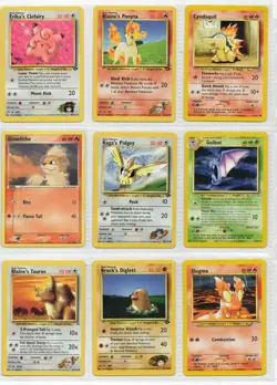 Pokemon Cards Lot Vintage Wotc Base Set 108 Cards - Image 1