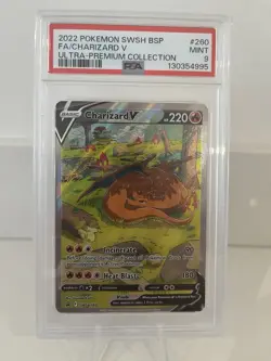 Pokemon Charizard V Ultra-Premium Coll. Full Alt Art Promo SWSH260 PSA 9 Mint - Image 1