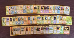 Pokemon TCG WOTC Vintage Base Set, Lot Of 61 (No Dupes) - Image 1