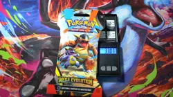 Heavy 33.16g Pokemon Mega Evolutions SLEEVED BOOSTER PACK - Image 1