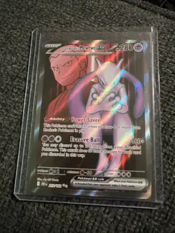 Pokemon Mewtwo EX TCG Team Rockets 213/182 Full Art Destined Rivals - Image 1