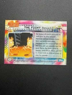 Pokemon Topps 35 Holo The Fight Rages Mewtwo Strikes Back Light Pl Trading Card - Image 2