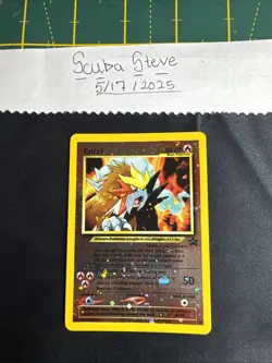 Entei 34 Black Star Movie Promo Reverse Holo Pokemon Card - Image 1