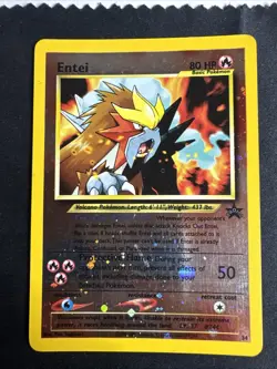 Entei 34 Black Star Movie Promo Reverse Holo Pokemon Card - Image 2
