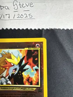 Entei 34 Black Star Movie Promo Reverse Holo Pokemon Card - Image 4