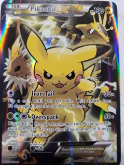 2016 Pokemon Pikachu XY124 Promo Trading Card - Image 2