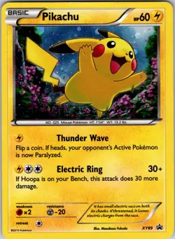 Pikachu (Collector Chest) XY89 XY Promos Pokemon TCG MP - Image 1