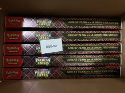 Pokemon TCG PALDEAN FATES Great Tusk Iron Treads Ex Premium Collection - Image 2