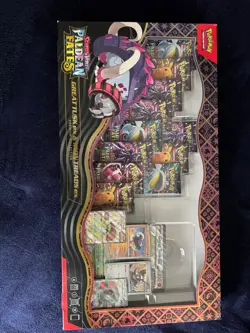 Paldean Fates Great Tusk ex & Iron Treads ex Premium Collection Box - Sealed - Image 1