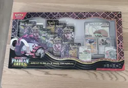 Pokemon TCG Paldean Fates Great Tusk ex Iron Treads ex Premium Collection Sealed - Image 1