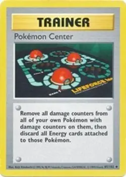 Pokemon Center (#085/102) - Unlimited OS - Base Set (Shadowless) MP Pokemon - Image 1