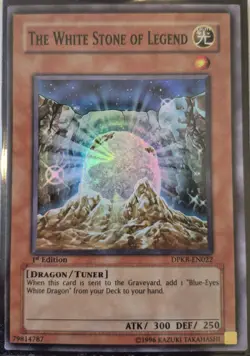 YuGiOh The White Stone of Legend Super Rare 1st Edition DPKB-EN022 - Image 1