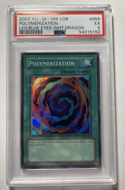 Yugioh - Polymerization - LOB-059 - PSA 5 - Holo - Image 1