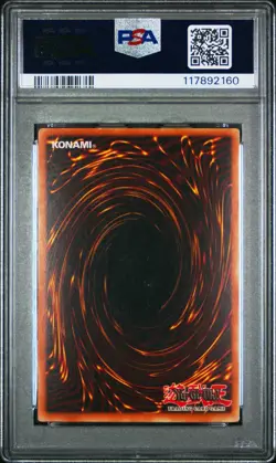 2002 Yu-Gi-Oh! Polymerization Legend of Blue Eyes LOB Unlimited Super Rare PSA 6 - Image 2