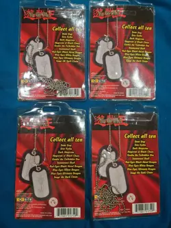 Yu-Gi-Oh! Dog Tags Blue Eyes White Dragon, Ultimate Dragon, Saggi, Kaiba New NIP - Image 2