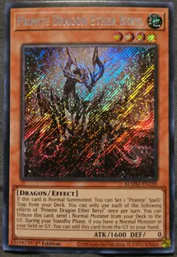 YUGIOH PRIMITE DRAGON ETHER BEYRL - NM - SECRET RARE - BLMM-EN130 - Image 1